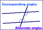 Corresponding and alternate angles